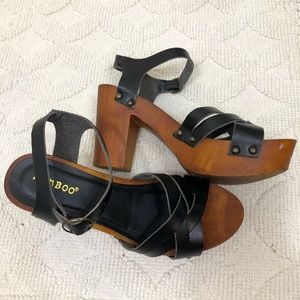 Bamboo | Platform wooden heels